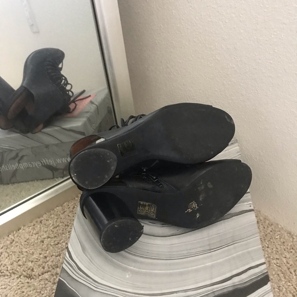 Jeffrey Campbell lace up chunky heels - Picture 4 of 5